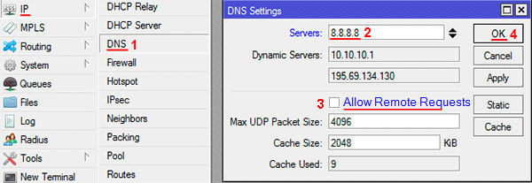  DNS  MikroTik