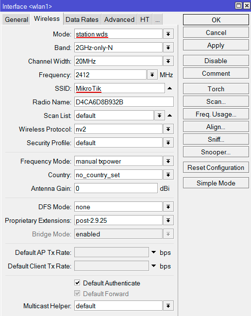  wifi     MikroTik