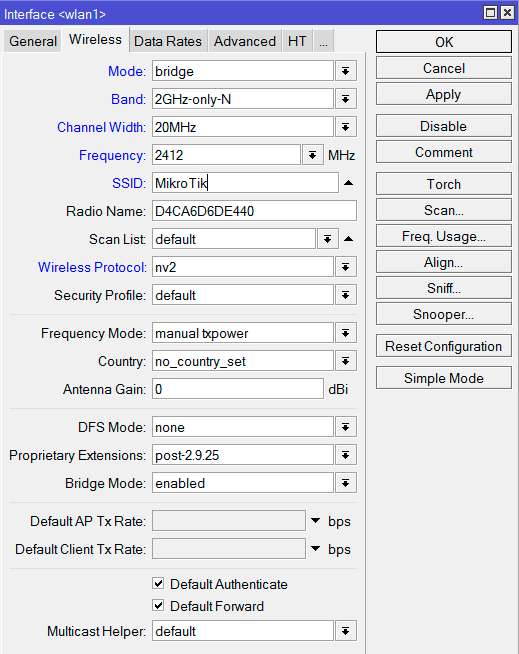  Wi-Fi  MikroTik