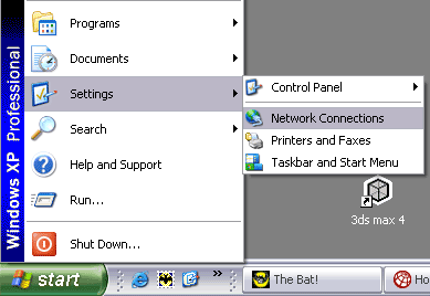 меню Пуск в ОС Windows XP Professional