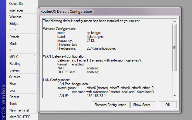 Remove configuration. “Three Dualisms option Studio.